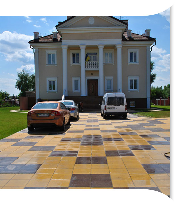Укладка тротуаной плитки фото после