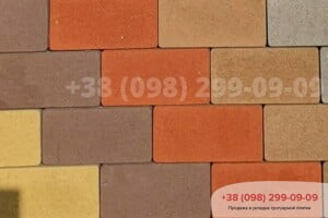 Коричневий Тротуарна плитка Цегла без фаски Коричнева