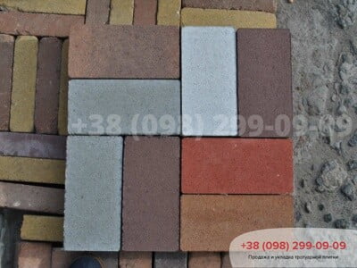 Тротуарна плитка Цегла без фаски Червонафото 7