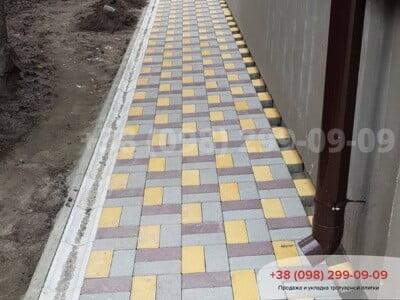 Тротуарна плитка Цегла Коричневафото 26