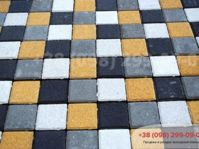 Тротуарна плитка Квадрат 100х100 сірафото 6
