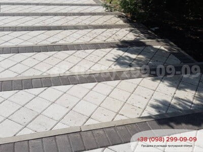 Плитка тротуарна Квадрат 200х200 білафото 10