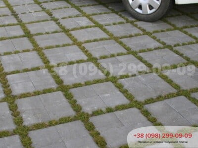 Тротуарна плитка Решітка Еко Сірафото 8