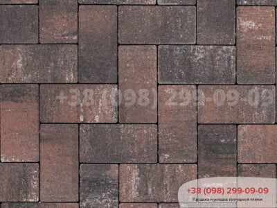 Брусчатка 200х100х60 без фаски террафото 1