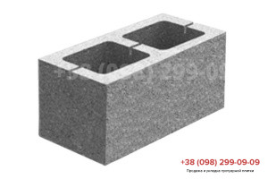 Блоки для огорожі Блок гладкий (400х200х200)