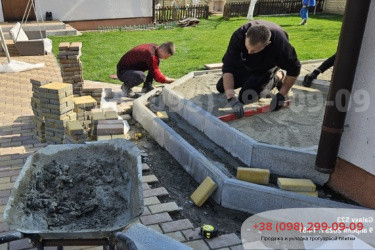 Ступени из тротуарной плиткифото 15