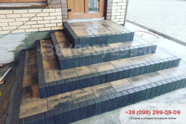 Ступени из тротуарной плиткифото 18