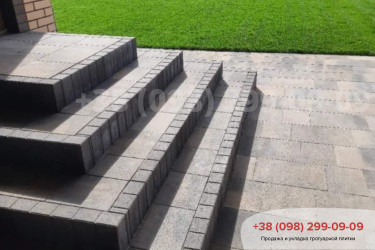 Ступени из тротуарной плиткифото 19