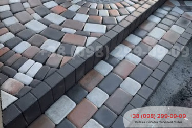 Ступени из тротуарной плиткифото 21