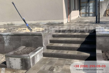 Ступени из тротуарной плиткифото 1