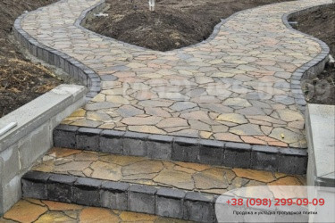 Ступени из тротуарной плиткифото 5